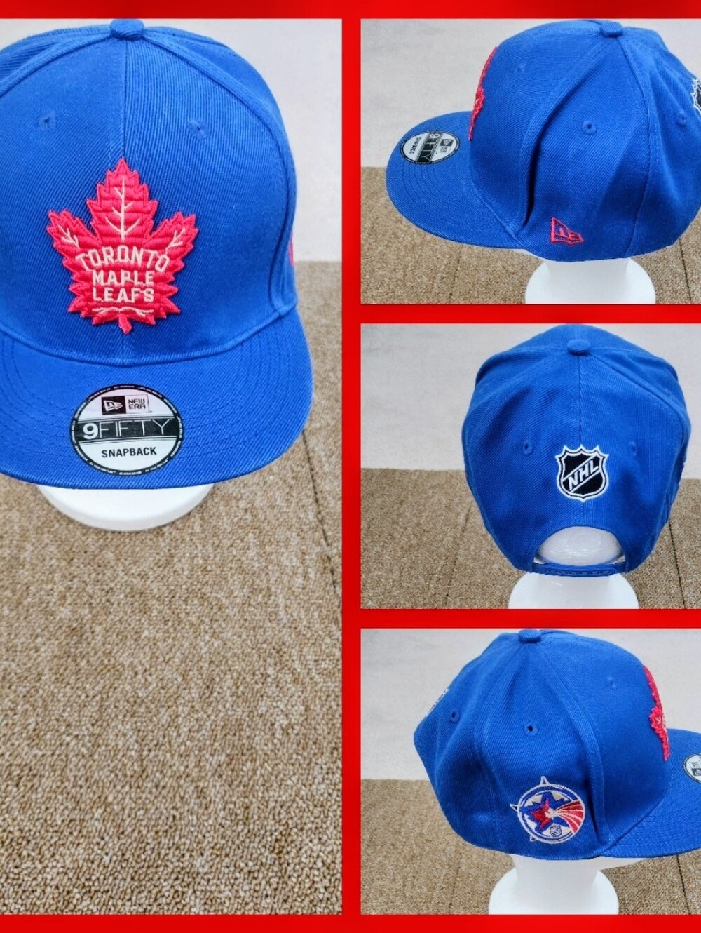 TORONTO MAPLE LEAFS NHL HOCKEY SNAPBACK HAT.